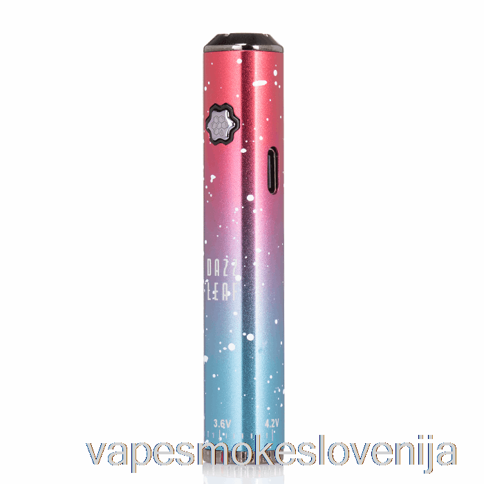 Vape Za Enkratno Uporabo Dazzleaf Squarii Bottom Twist 510 Baterija Coral Pink / Blue Splatter